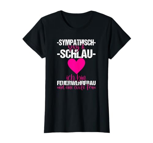 Freiwillige Feuerwehr Frauen Feuerwehrfrau Herz T-Shirt Freiwillige Feuerwehr Frauen Feuerwehrfrau Herz T-Shirt von Feuerwehrfrau Geschenke und Kostüm Für Damen