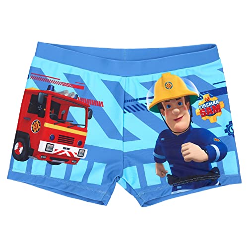 Feuerwehrmann Sam Badehose Beadeshorts (Hellblau 2, Größe 116) von Fireman Sam