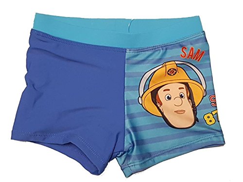 Feuerwehrmann Sam Jungen Badehose - blau - 110 von Fireman Sam