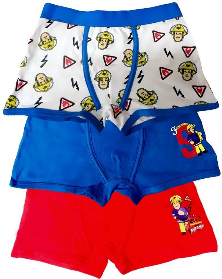 Feuerwehrmann Sam Boxer Fireman Sam 6 x Jungen Boxershorts Unterhose Feuerwehrmann Sam Mega Pack Set Kindershorts Unterwäsche Größe 110 116 122 128 von Feuerwehrmann Sam