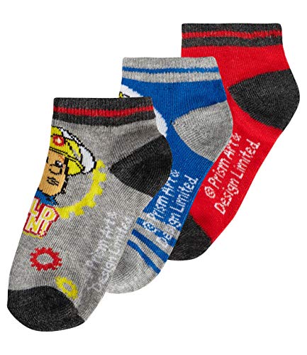 Feuerwehrmann Sam bunte Socken für Jungen im 3er-Pack Grau 31-34 von Fireman Sam