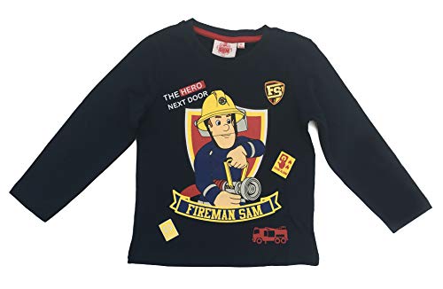 Feuerwehrmann Sam Langarmshirt, Oberteil (Dunkelblau, 110 cm/5 Jahre) von Fireman Sam