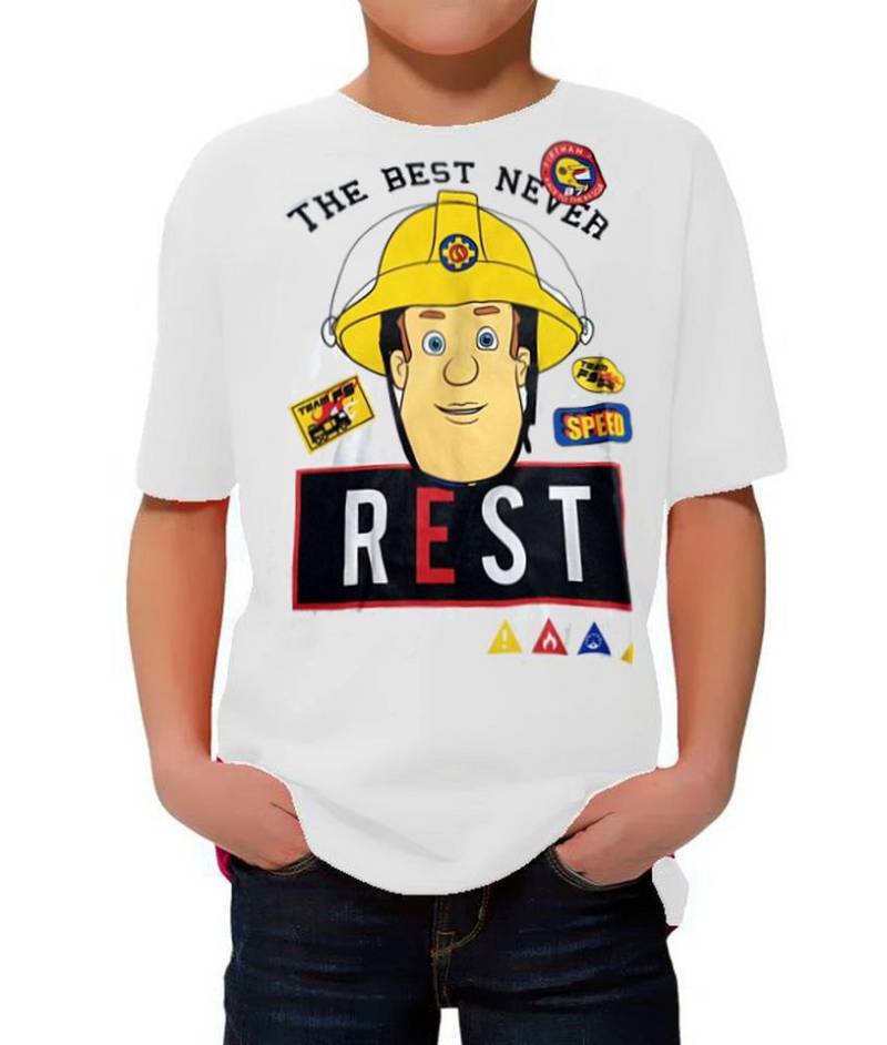 Feuerwehrmann Sam Print-Shirt Feuerwehrmann Sam T-Shirt Jungen + Mädchen 98 104 110 116 128 von Feuerwehrmann Sam