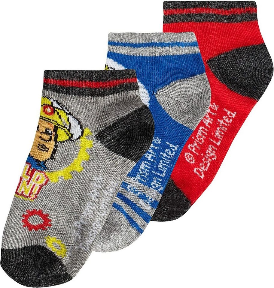 Feuerwehrmann Sam Sneakersocken 6x Feuerwehrmann Sam Sneaker Socken kurze Jungen Strümpfe 23/26 31/34 von Feuerwehrmann Sam