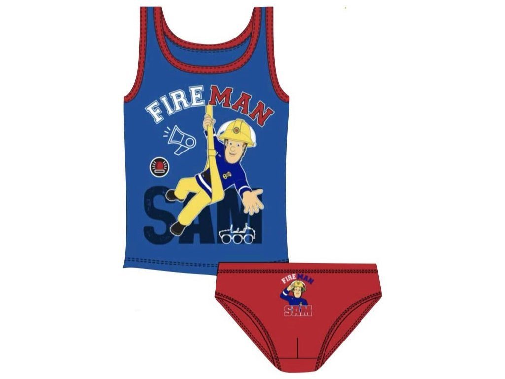 Feuerwehrmann Sam Unterhemd Unterwäsche Garnitur Set von Feuerwehrmann Sam