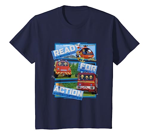 Kinder Feuerwehrmann Sam T-Shirt, Action, viele Größen+Farben T-Shirt von Fireman Sam