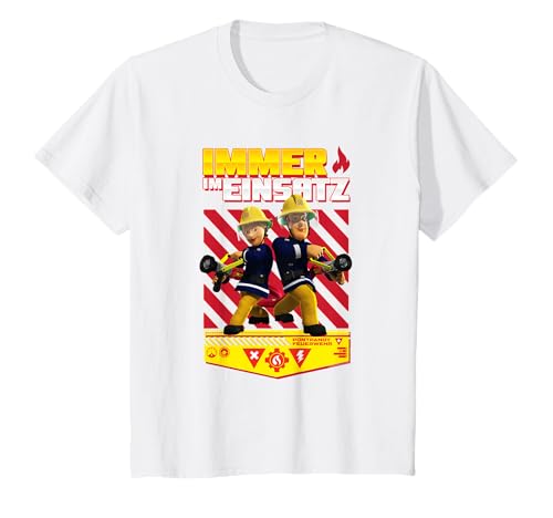 Kinder Feuerwehrmann Sam T-Shirt, Immer, viele Größen+Farben T-Shirt von Fireman Sam