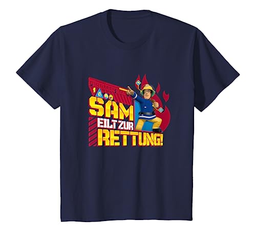 Kinder Feuerwehrmann Sam T-Shirt, Rettung, viele Größen+Farben T-Shirt von Fireman Sam