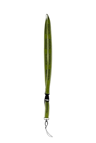 Feuerwehrstore | Feuerwehr-Schlüsselband lang Lanyard Keyholder | Karabiner-Haken Clip-Lock Neongelb Reflektierend Schriftzug | Geschenk-e Kind-er Erwachsene von Feuerwehrstore