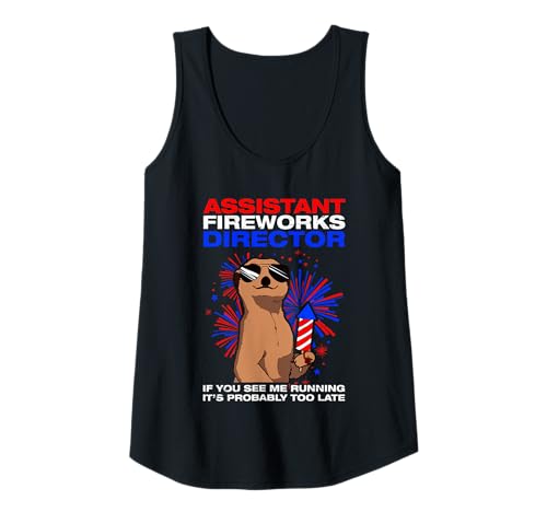 Damen Assistant Fireworks Director Pyrotechniker 4th of July Tank Top Damen Assistant Fireworks Director Pyrotechniker 4th of July Tank Top von Feuerwerk Böllern Sprüche & Pyrotechniker Outfit