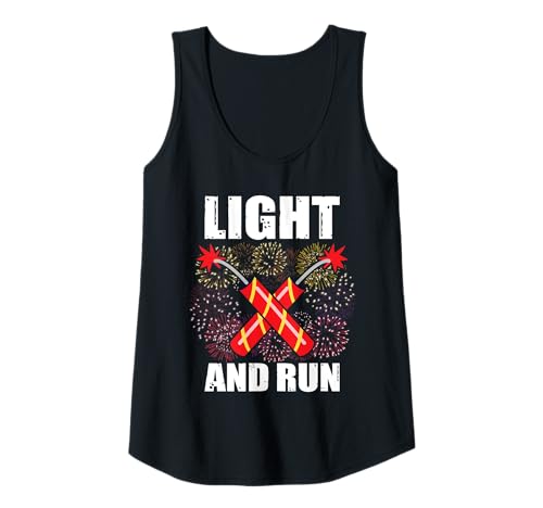Damen Light and Run Feuerwerk Pyrotechniker 4th of July Tank Top Damen Light and Run Feuerwerk Pyrotechniker 4th of July Tank Top von Feuerwerk Böllern Sprüche & Pyrotechniker Outfit