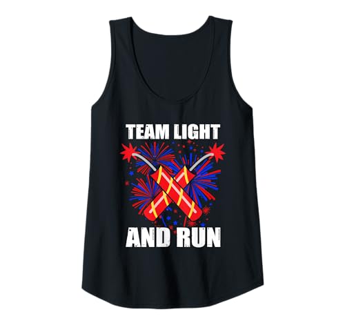 Damen Team Light and Run Feuerwerk Pyrotechniker 4th of July Tank Top Damen Team Light and Run Feuerwerk Pyrotechniker 4th of July Tank Top von Feuerwerk Böllern Sprüche & Pyrotechniker Outfit