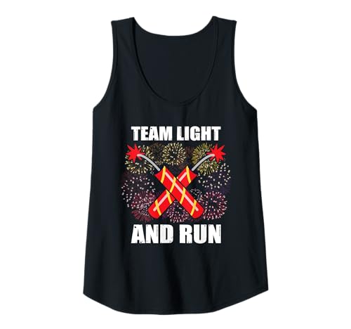 Damen Team Light and Run Feuerwerk Pyrotechniker 4th of July Tank Top Damen Team Light and Run Feuerwerk Pyrotechniker 4th of July Tank Top von Feuerwerk Böllern Sprüche & Pyrotechniker Outfit