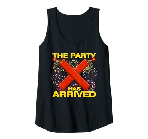 Damen The Party Has Arrived Feuerwerk Pyrotechniker 4th of July Tank Top Damen The Party Has Arrived Feuerwerk Pyrotechniker 4th of July Tank Top von Feuerwerk Böllern Sprüche & Pyrotechniker Outfit