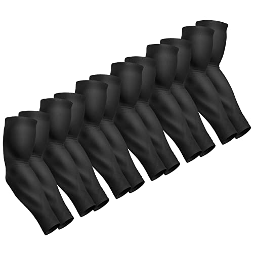 FeugoAnt UV Sonnenschutz Armstulpen für Männer und Frauen, UPF 50 Sport Kühlende Armstulpen mit Wäschesack - 2/4/6 Paar, Schwarz, 6 Paar, X-Large von FeugoAnt