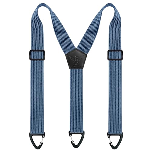 Fevaeno Herren-Hosenträger mit dreieckiger Anti-Rutsch-Schnalle, längenverstellbar, elastische Hosenträger für Damen und Herren, Yblue, One size Fevaeno Herren-Hosenträger mit dreieckiger Anti-Rutsch-Schnalle, längenverstellbar, elastische Hosenträger für Damen und Herren, Yblue, One size von Fevaeno