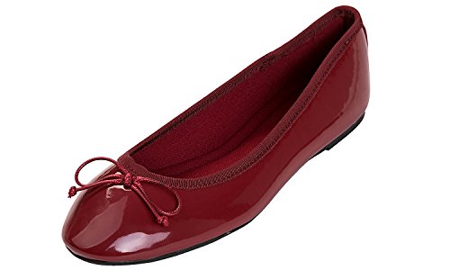 Feversole Ballerina in Vernice Colorata Con Cuscino in Memory Foam per amaretti da Donna Feversole Ballerina in Vernice Colorata Con Cuscino in Memory Foam per amaretti da Donna von Feversole