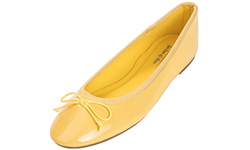 Feversole Ballerina in Vernice Colorata Con Cuscino in Memory Foam per amaretti da Donna von Feversole