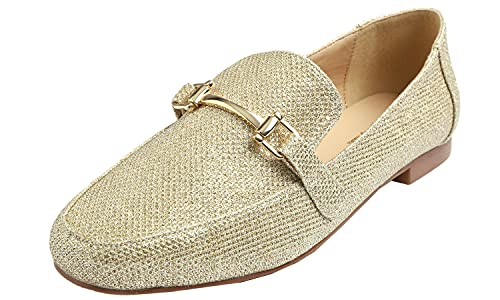 Feversole Damen Fashion Trim Deco Loafer Hausschuhe, D'orsay Loafer 41EU von Feversole