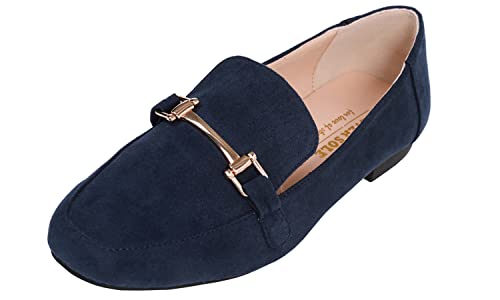 Feversole Damen Fashion Trim Deco Loafer Hausschuhe, D'orsay Loafer von Feversole