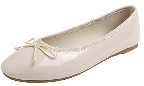 Feversole Damen Klasssische Ballerinas Lack Balerinaschuhe Flach Damenschuhe Feversole Damen Klasssische Ballerinas Lack Balerinaschuhe Flach Damenschuhe von Feversole