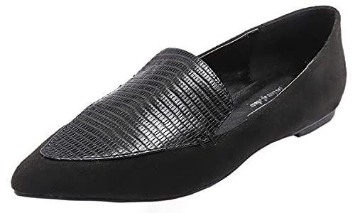 Feversole Flache Ballerinas mit Komfort Einlegesohle,Spitze Flache Schuhe，Klassische Ballerinas Profilsohle von Feversole