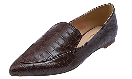 Feversole Flache Schuhe für Damen,Spitze Flache Schuhe，Klassische Ballerinas Profilsohle von Feversole