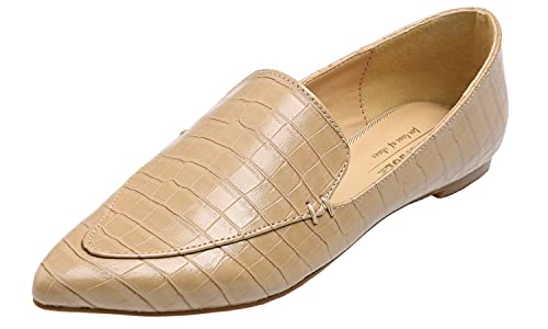 Feversole Flache Schuhe für Damen,Spitze Flache Schuhe，Klassische Ballerinas Profilsohle von Feversole