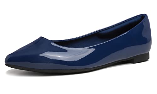 Feversole Flache Schuhe für Damen,Spitze Flache Schuhe，Klassische Ballerinas Profilsohle von Feversole