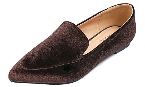 Feversole Flache Schuhe für Damen,Spitze Flache Schuhe，Klassische Ballerinas Profilsohle von Feversole