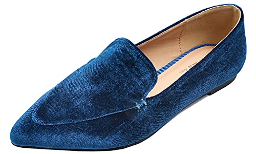 Feversole Flache Schuhe für Damen,Spitze Flache Schuhe，Klassische Ballerinas Profilsohle von Feversole