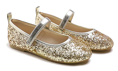 Feversole Girls Cute Dress, Mädchen süßes Kleid Mary Jane Schuhe weiche Party Urlaub Ballerinas Grau Funkeln Größe 35 EU Feversole Girls Cute Dress, Mädchen süßes Kleid Mary Jane Schuhe weiche Party Urlaub Ballerinas Grau Funkeln Größe 35 EU von Feversole