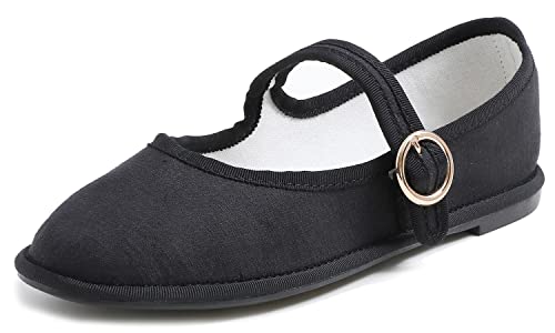 Feversole Mary Jane Halbschuhe,Flach Freizeit Tanzschuhe von Feversole