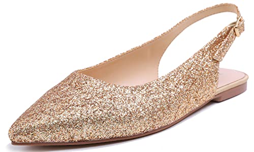 Feversole Slingback erstklassige Damen Ballerina mit Ausgeh-Schuhe Sommer-Schuhe von Feversole