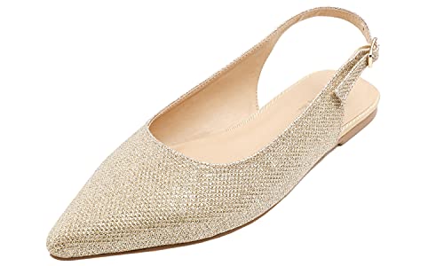 Feversole Slingback erstklassige Damen Ballerina mit Ausgeh-Schuhe Sommer-Schuhe von Feversole