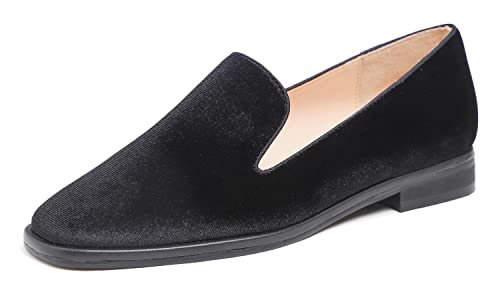 Feversole Women's Casual Comfy Trim Loafer Flat,Klassisch Mokassin Penny Loafer Damen Slipper Anzugschuhe Schuhe von Feversole