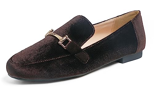 Feversole Women's Casual Comfy Trim Loafer Flat,Klassisch Mokassin Penny Loafer Damen Slipper Anzugschuhe Schuhe von Feversole