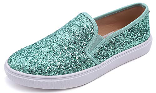 Feversole Women's Featured Canvas Sneaker,Sdamen Schuhe Slip On Sneakers Freizeit Atmungsaktive Fitness Turnschuhe Plattform Air Leichte Outdoor Walking Schuhe von Feversole