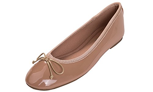 Feversole Women's Macaroon Colorful,Cojín de Espuma Con Memoria Colorida Macaron para Mujer, diseño Plano de Charol von Feversole