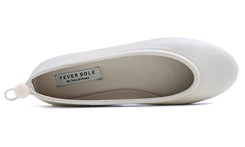 Feversole Women's Soft Cushion Comfort Round Toe Pumps Elastic Adjustable,der Elegante Barfußschuh für Damen von Feversole