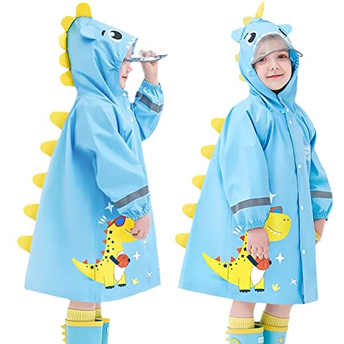 Fewlby Regenponcho Kinder Regenmäntel Jungen Mädchen Regenjacken wasserdichte Regencape Outdoor Regenbekleidung Mit tragbarer Tasche 2-3 Jahre von Fewlby