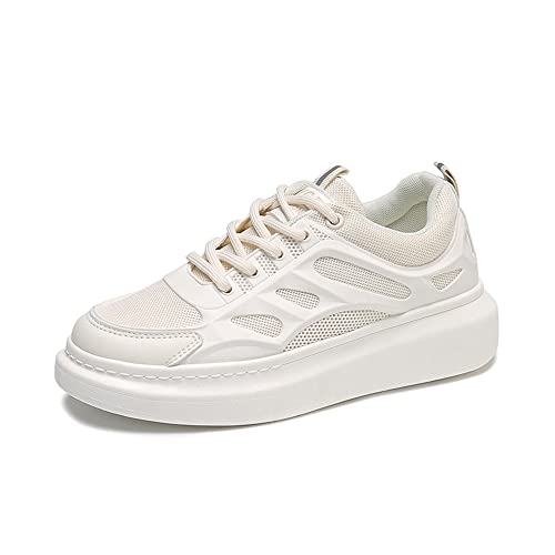 Fexkean Damen Sneakers Turnschuhe Sportschuhe Wanderschuhe Leichte Bequeme Arbeitsschuhe weicher Sohle Mesh atmungsaktiv modisch(820-Beige37) von Fexkean