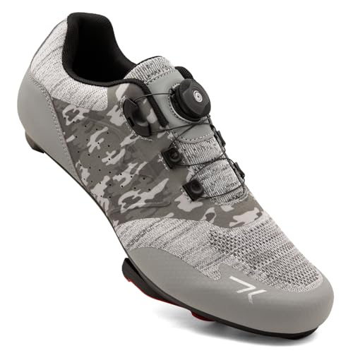 Feyenold Herren Fahrradschuhe Damen Radsport Schuhe Kompatibel mit Peloton & Kompatible Installation Look SPD SPD-SL Delta Lock Pedal Reitschuhe CF 39 EU von Feyenold