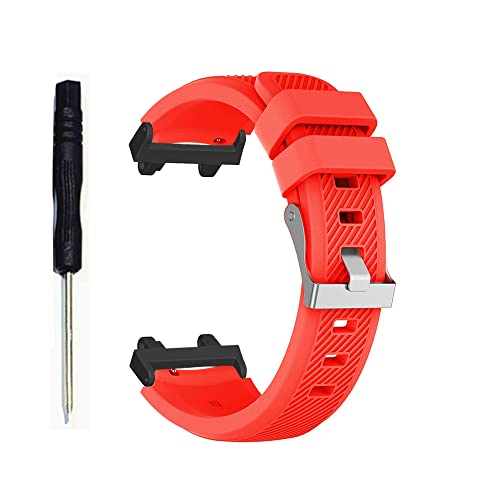 Feysentoe Armband Kompatibel für Amazfit T-Rex 2 Estrazarmband Uhrenarmband(rot) von Feysentoe
