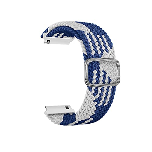 Feysentoe Armband Kompatibel für HuaWei B5 18mm Estrazarmband Uhrenarmband(Blau und weiß) von Feysentoe