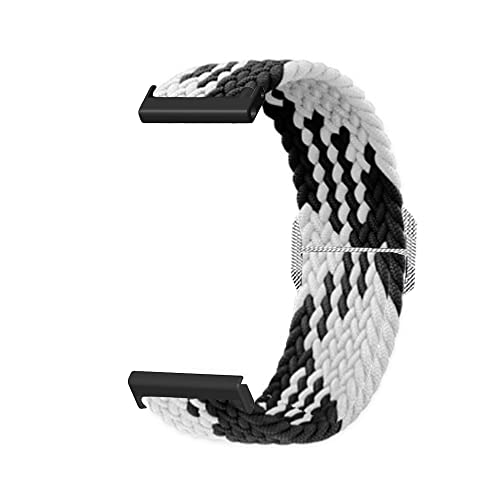 Feysentoe Armband Kompatibel für Suunto 7/9(baro)/D5i 24mm für Suunto spartan hr baro Estrazarmband Uhrenarmband(Schwarz und weiß) von Feysentoe