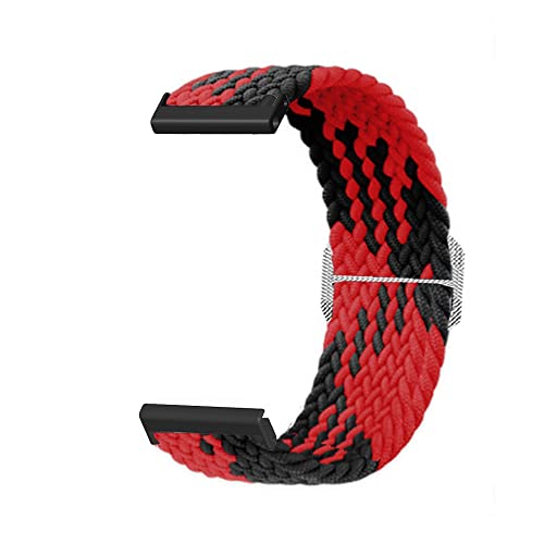 Feysentoe Armband Kompatibel für Suunto 7/9(baro)/D5i 24mm für Suunto spartan hr baro Estrazarmband Uhrenarmband(rot schwarz) von Feysentoe