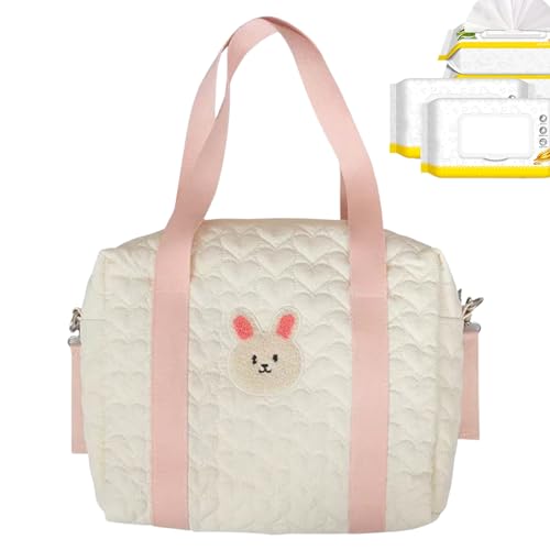 Feziwurs Wickeltasche, tragbare Handtasche, Schultertasche, multifunktionale Reisetasche, Wickeltasche für Mama und Papa, hase, 35 von Feziwurs