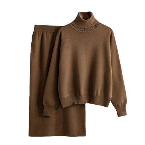 Frauen Bodycon Röcke Trainingsanzüge Frauen Pullover Pullover + Hochelastische Lange Tunika Rock 2 Stück Set von Ffnkrnfi