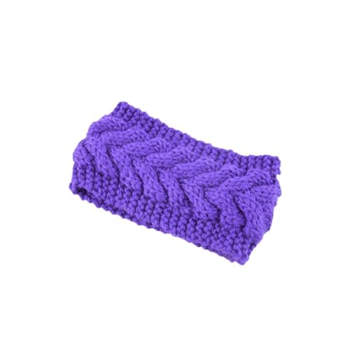 Winterwarmes Gestricktes Stirnband Für Frauen Und Mädchen – Einfarbige Elastische Kopf-Turban-Haarbänder Kopfbedeckung von Ffnkrnfi